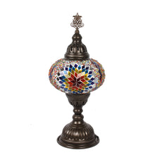 Load image into Gallery viewer, 96710: Turkish Mosaic TableLamp w/ 7&quot; Handmade Shade
