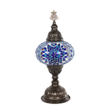 Load image into Gallery viewer, 96710: Turkish Mosaic TableLamp w/ 7&quot; Handmade Shade
