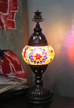 Load image into Gallery viewer, 96310: Turkish Mosaic Nightlight w/ 3&quot; Handmade Shade
