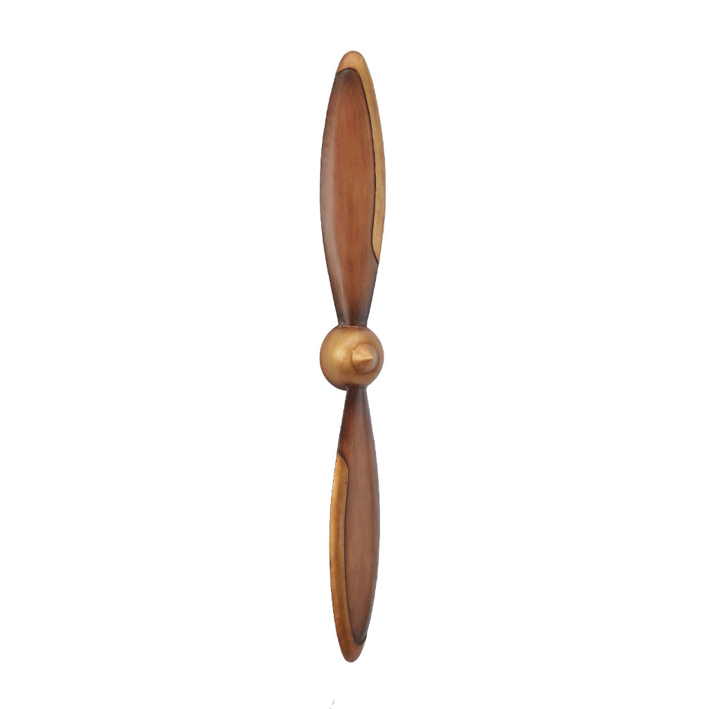 MTL WALL PROPELLOR 5"W, 42"H, INDUSTRIAL, WALL DECOR-METAL, TRANSPORTATION & ARCHITECTURE, Metal, Brown