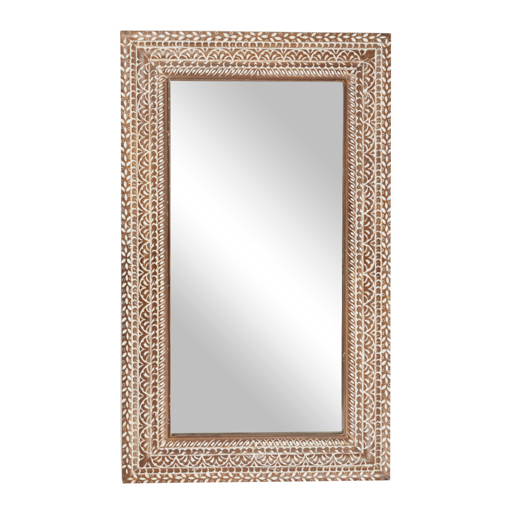 WD CARVED WALL MIRROR 36
