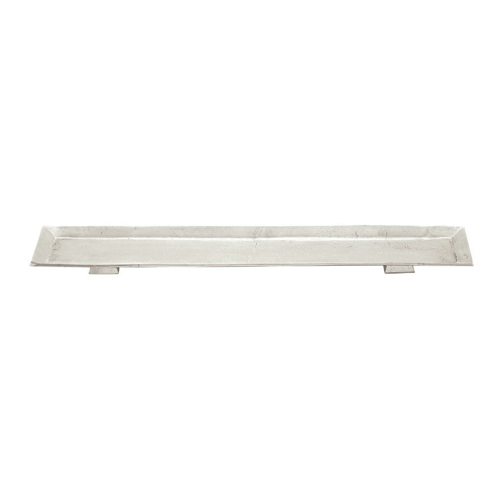 ALUM RECT TRAY 35"W, 2"H, CONTEMPORARY, TRAYS, TRAYS-METAL, Metal, Silver