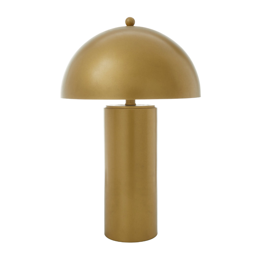 MTL TABLE LAMP GLD 14