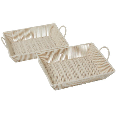 COTTON ROPE TRAY S/2 18