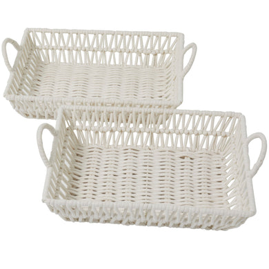 COTTON ROPE TRAY S/2 19