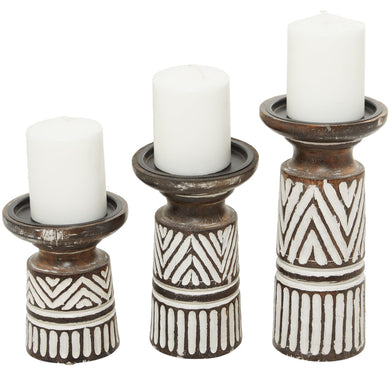 WD CANDLE HOLDER S/3 10
