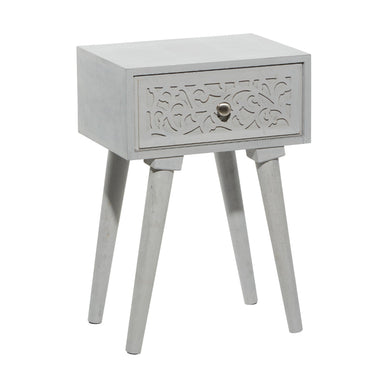 WD CARVED TABLE ANT GREY 16