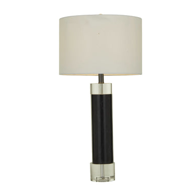 CRYSTAL BLK MARBLE TABLE LAMP 29