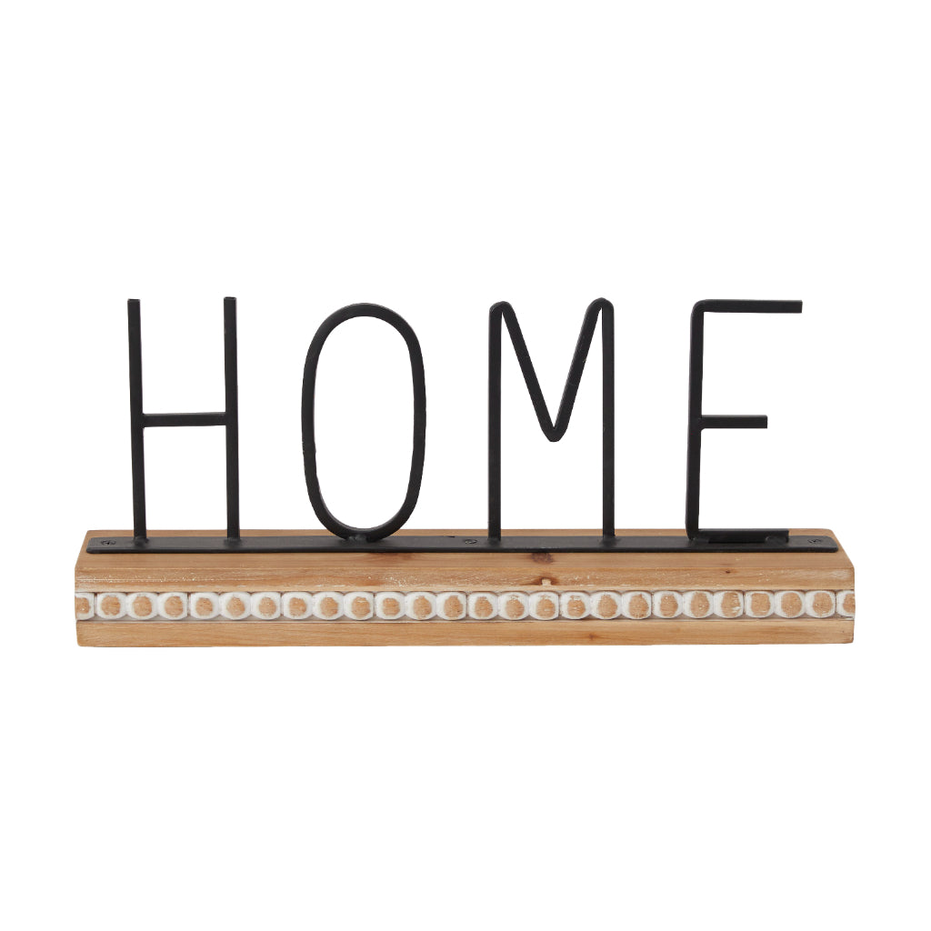 MTL WD HOME SIGN 16