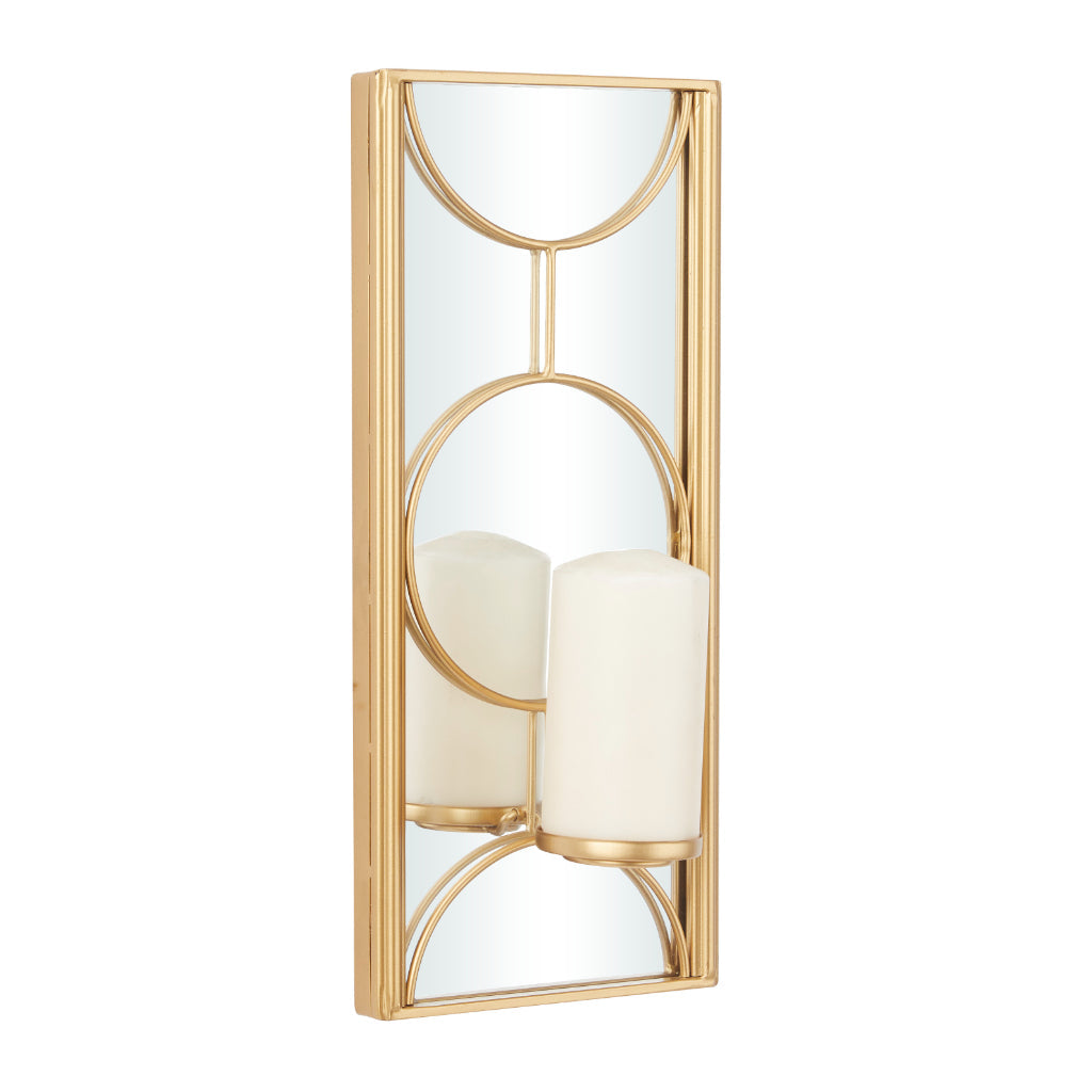 =MTL MIRR WALL SCONCE 8