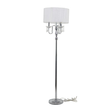 MTL FBRC FLOOR LAMP W/LED BULB  16