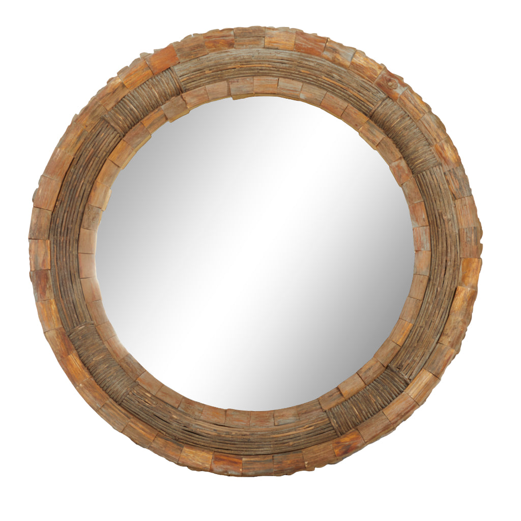 WOOD WALL MIRROR 65