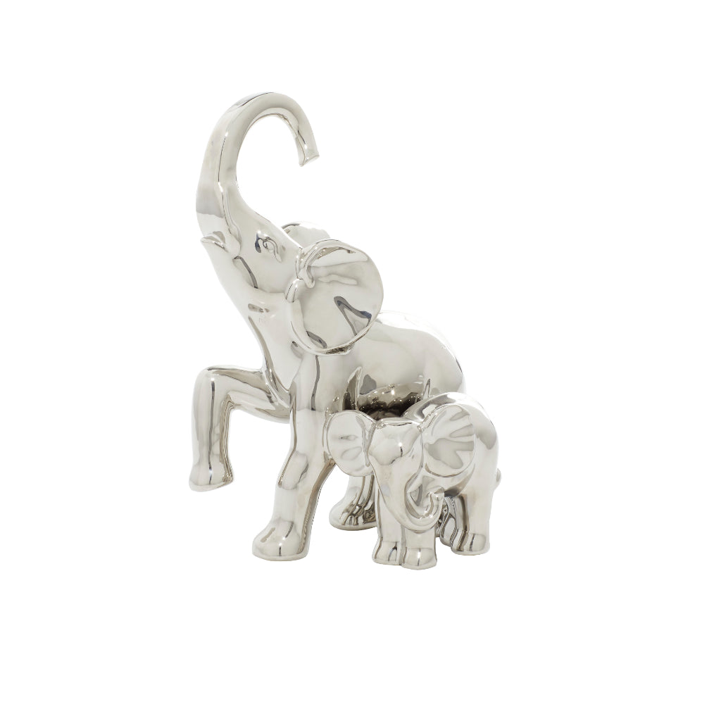 CERAMIC ELEPHANT W BABY 7